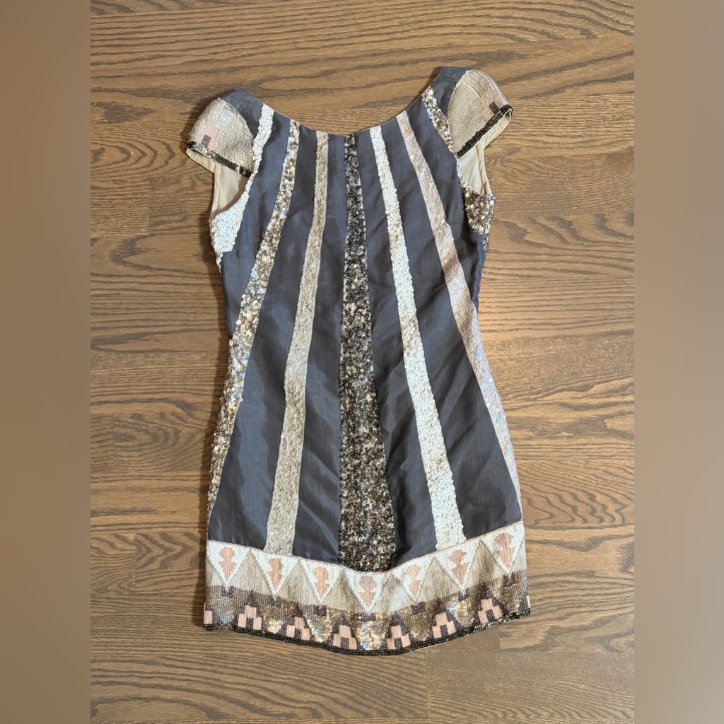 All Saints Aztec Dazzle Spitalfields Sequin Dress